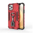 For iPhone 12 / 12 Pro Peacock Style PC + TPU Protective Case with Bottle Opener(Red) - 1