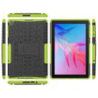For Huawei MatePad T10/T10S/Enjoy 2 Tire Texture Shockproof TPU+PC Protective Case with Holder(Green) - 1