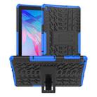 For Huawei MatePad T10/T10S/Enjoy 2 Tire Texture Shockproof TPU+PC Protective Case with Holder(Blue) - 1