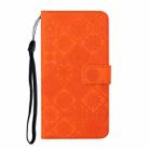 For Samsung Galaxy A51 Ethnic Style Embossed Pattern Horizontal Flip Leather Case with Holder & Card Slots & Wallet & Lanyard(Orange) - 2