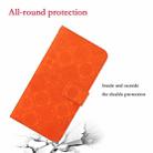 For Samsung Galaxy A51 Ethnic Style Embossed Pattern Horizontal Flip Leather Case with Holder & Card Slots & Wallet & Lanyard(Orange) - 7