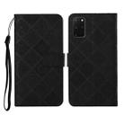 For Samsung Galaxy S20+ Ethnic Style Embossed Pattern Horizontal Flip Leather Case with Holder & Card Slots & Wallet & Lanyard(Black) - 1