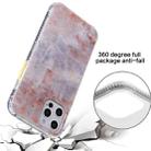 For iPhone 12 mini Coloured Glaze Marble TPU + PC Protective Case (Pink) - 8