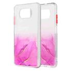 For Xiaomi Poco X3 NFC Marble Texture TPU + PC Protective Case(Pink) - 1