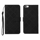 Ethnic Style Embossed Pattern Horizontal Flip Leather Case with Holder & Card Slots & Wallet & Lanyard For iPhone 6(Black) - 1