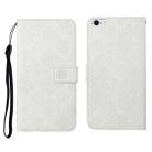 Ethnic Style Embossed Pattern Horizontal Flip Leather Case with Holder & Card Slots & Wallet & Lanyard For iPhone 6 Plus(White) - 1
