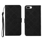 Ethnic Style Embossed Pattern Horizontal Flip Leather Case with Holder & Card Slots & Wallet & Lanyard For iPhone 8 Plus / 7 Plus(Black) - 1