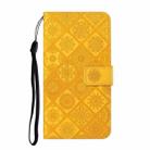 For iPhone 11 Ethnic Style Embossed Pattern Horizontal Flip Leather Case with Holder & Card Slots & Wallet & Lanyard (Yellow) - 2