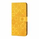 For iPhone 11 Ethnic Style Embossed Pattern Horizontal Flip Leather Case with Holder & Card Slots & Wallet & Lanyard (Yellow) - 3