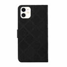 For iPhone 11 Ethnic Style Embossed Pattern Horizontal Flip Leather Case with Holder & Card Slots & Wallet & Lanyard (Black) - 4