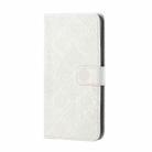 For iPhone 11 Ethnic Style Embossed Pattern Horizontal Flip Leather Case with Holder & Card Slots & Wallet & Lanyard (White) - 3