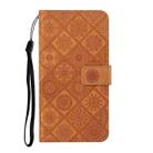 For iPhone 11 Pro Max Ethnic Style Embossed Pattern Horizontal Flip Leather Case with Holder & Card Slots & Wallet & Lanyard (Brown) - 2