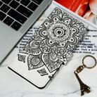For Google Pixel 4XL 3D Pattern Colored Drawing Horizontal Flip Leather Case with Holder & Card Slots & Wallet & Lanyard(Mandala Flower) - 7