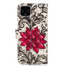 For Google Pixel 4XL 3D Pattern Colored Drawing Horizontal Flip Leather Case with Holder & Card Slots & Wallet & Lanyard(Lace Flower) - 3