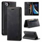 AutSpace A01 Retro Skin-feel Crazy Horse Texture Horizontal Flip Leather Case with Holder & Card Slots & Wallet & RFID For iPhone 6(Black) - 1