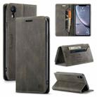 For iPhone XR AutSpace A01 Retro Skin-feel Crazy Horse Texture Horizontal Flip Leather Case with Holder & Card Slots & Wallet & RFID(Coffee) - 1