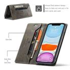 For iPhone 11 AutSpace A01 Retro Skin-feel Crazy Horse Texture Horizontal Flip Leather Case with Holder & Card Slots & Wallet & RFID (Coffee) - 4