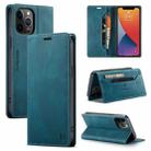 AutSpace A01 Retro Skin-feel Crazy Horse Texture Horizontal Flip Leather Case with Holder & Card Slots & Wallet & RFID For iPhone 12 / 12 Pro(Blue) - 1