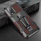 For vivo Y20 Machine Armor Warrior Shockproof PC + TPU Protective Case(Coffee) - 1