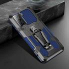 For Samsung Galaxy S21 5G Machine Armor Warrior Shockproof PC + TPU Protective Case(Royal Blue) - 1