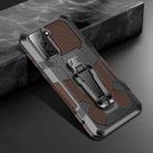 For Samsung Galaxy S21 5G Machine Armor Warrior Shockproof PC + TPU Protective Case(Coffee) - 1