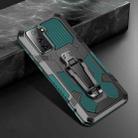For Samsung Galaxy S21+ 5G Machine Armor Warrior Shockproof PC + TPU Protective Case(Army Green) - 1