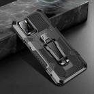 For Xiaomi Poco M3 Machine Armor Warrior Shockproof PC + TPU Protective Case(Black) - 1