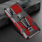 For Huawei P smart 2021 / Y7a Machine Armor Warrior Shockproof PC + TPU Protective Case(Red) - 1