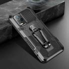 For vivo V20 Machine Armor Warrior Shockproof PC + TPU Protective Case(Black) - 1