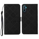 For OPPO Realme C3 Ethnic Style Embossed Pattern Horizontal Flip Leather Case with Holder & Card Slots & Wallet & Lanyard(Black) - 1