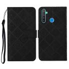 For OPPO Realme 5 Pro Ethnic Style Embossed Pattern Horizontal Flip Leather Case with Holder & Card Slots & Wallet & Lanyard(Black) - 1