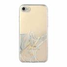 Hollow Marble Pattern TPU Straight Edge Fine Hole Protective Case For iPhone 6(Grey) - 1