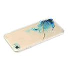 For iPhone SE 2022 / SE 2020 / 8 / 7 Hollow Marble Pattern TPU Straight Edge Fine Hole Protective Case(Blue) - 4
