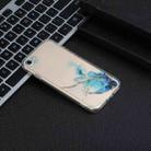 For iPhone SE 2022 / SE 2020 / 8 / 7 Hollow Marble Pattern TPU Straight Edge Fine Hole Protective Case(Blue) - 5