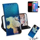For Galaxy A30s Colored Drawing Pattern Colorful Magnetic Buckle Horizontal Flip PU Leather Case with Holder & Card Slots & Wallet & Lanyard(Cat and Leopard) - 1