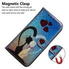 For Galaxy M30s Colored Drawing Pattern Colorful Magnetic Buckle Horizontal Flip PU Leather Case with Holder & Card Slots & Wallet & Lanyard(Love Cat) - 6