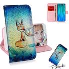 For Xiaomi Redmi Note 8 Pro Colored Drawing Pattern Colorful Magnetic Buckle Horizontal Flip PU Leather Case with Holder & Card Slots & Wallet & Lanyard(Fox) - 1