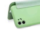For iPhone 11 Pro Max Imitate Liquid Silicone Horizontal Flip Leather Case with Card Slots (Dark Green) - 6