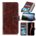 For Motorola Moto E7 Retro Crazy Horse Texture Horizontal Flip Leather Case with Holder & Card Slots & Photo Frame & Wallet(Brown) - 1