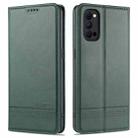 For OPPO Reno4 / Reno4 Pro AZNS Magnetic Calf Texture Horizontal Flip Leather Case with Card Slots & Holder & Wallet(Dark Green) - 1