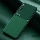 For Xiaomi Mi 10 Classic Tilt Strip Grain Magnetic Shockproof PC + TPU Case(Green) - 1