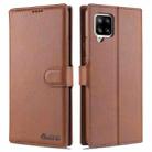 For Samsung Galaxy A42 5G AZNS Calf Texture Horizontal Flip Leather Case with Holder & Card Slots & Wallet & Photo Frame(Brown) - 1