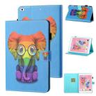 Coloured Drawing Stitching Horizontal Flip Leather Case with Holder & Card Slot & Sleep / Wake-up Function For iPad Air / Air 2 / 9.7 (2017) & (2018)(Colorful Elephant) - 1