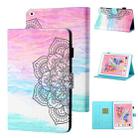 Coloured Drawing Stitching Horizontal Flip Leather Case with Holder & Card Slot & Sleep / Wake-up Function For iPad Air / Air 2 / 9.7 (2017) & (2018)(Colorful Mandala) - 1