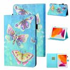 Coloured Drawing Stitching Horizontal Flip Leather Case with Holder & Card Slot & Sleep / Wake-up Function For iPad mini 5 / 4 / 3 / 2 / 1(Colorful Butterflies) - 1