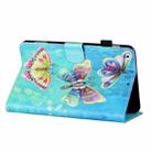 Coloured Drawing Stitching Horizontal Flip Leather Case with Holder & Card Slot & Sleep / Wake-up Function For iPad mini 5 / 4 / 3 / 2 / 1(Colorful Butterflies) - 4