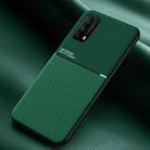 For vivo iQOO Z1x Classic Tilt Strip Grain Magnetic Shockproof PC + TPU Case(Green) - 1