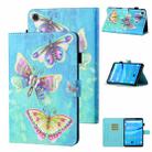 For Lenovo Tab FHD M10 Plus X606F Coloured Drawing Stitching Horizontal Flip Leather Case with Holder & Card Slot & Sleep / Wake-up Function(Colorful Butterflies) - 1