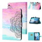 For Lenovo Tab M10 X605F / X505F Coloured Drawing Stitching Horizontal Flip Leather Case with Holder & Card Slot(Colorful Mandala) - 1