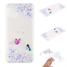 For Samsung Galaxy M51 Coloured Drawing Pattern Transparent TPU Protective Case(Flower Butterfly) - 1